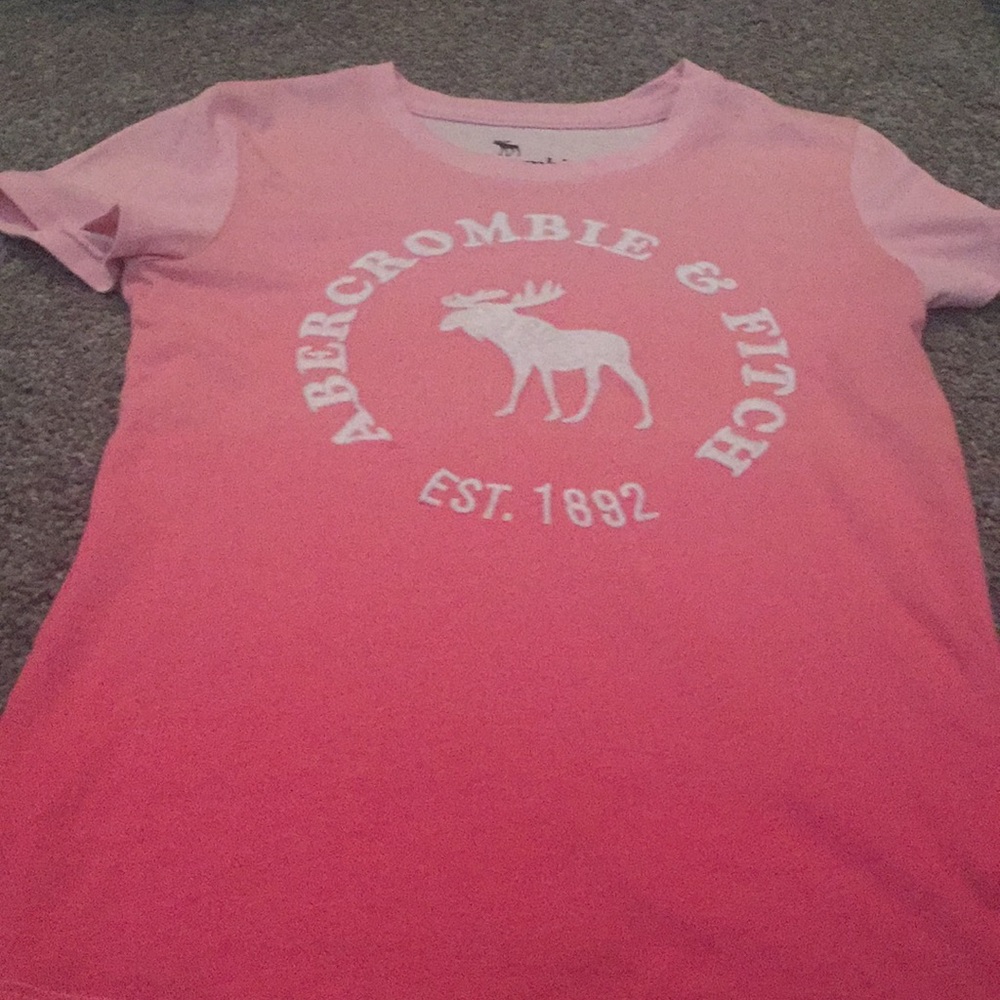 Abercrombie kids T-shirt pink ombré size 11/12